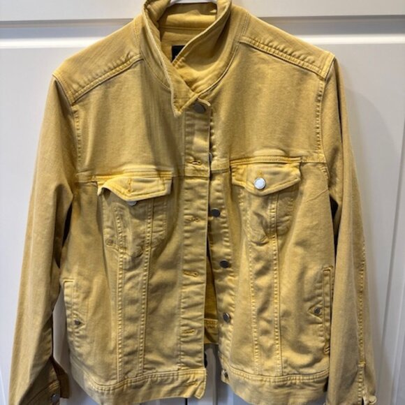Gorgeous Liverpool Los Angeles size XL Yellow Jean Jacket - Picture 1 of 3